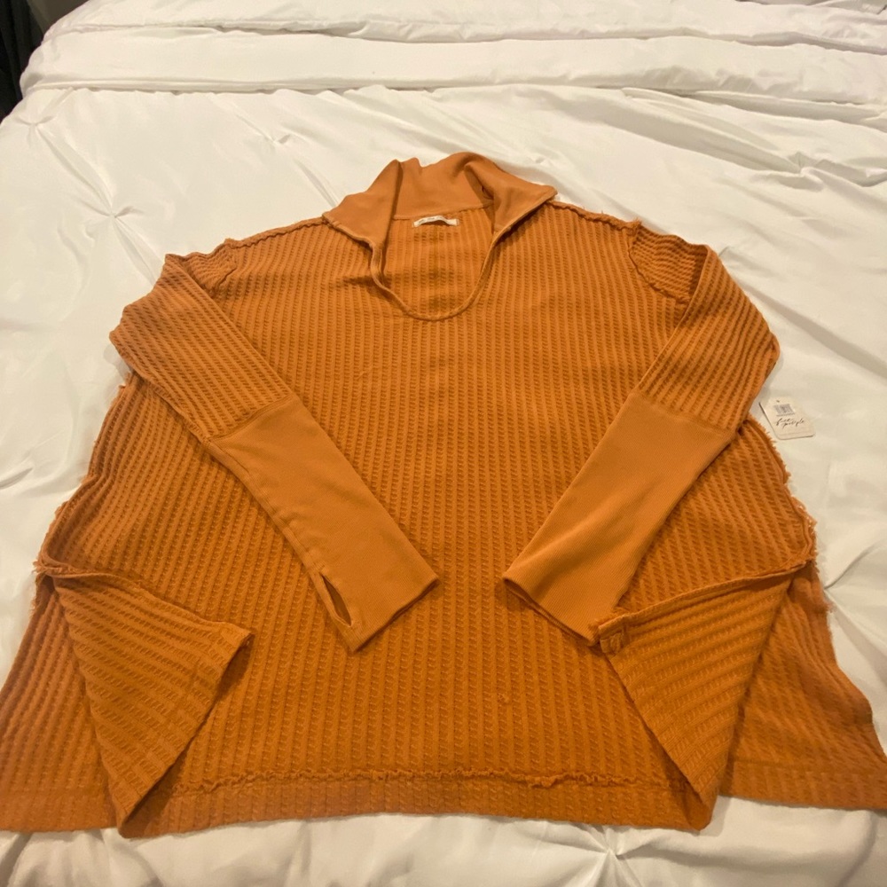 NWT Free People we the free orange tunic